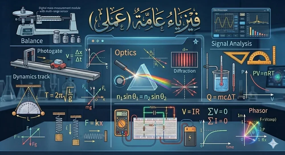 فيزياء عامه (عملي) (غير طلبة الفيزياء)